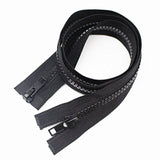 2Pcs #5 32 Inch Two Way Separating Jacket Zipper For Sewing Jacket Coa