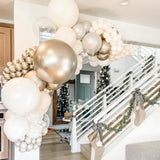 165pcs Champagne Gold Balloon Arch Kit for Birthday, Wedding, and Events