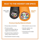 TetherPro 10G USB-C to USB-C, 3' (1m), High-Visibility Orange, 60W PD