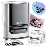 Label Maker Machine With Tape, Pm220 Bluetooth Label Printer, 2 Inch Portable Thermal Printer For Small Business, Address, Logo, Clothing, Smart Ai App For Ios, Android & Pc, White