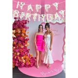 Wildflower Happy Birthday Banner, Baby In Bloom Floral Banner For Baby Shower Decor Women Girls Party Decorations Favors Supplies.