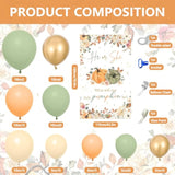 Fall Pumpkin Gender Reveal Balloon Set: Autumn Party Decorations