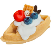 Lovely Chocolate Scented Waffle Food Shaped Decorative Candle