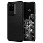 Spigen Liquid Air Armor Designed for Samsung Galaxy S20 Ultra Case/Galaxy S20 Ultra 5G Case (2020) - Matte Black