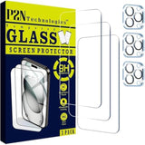 P2N Screen Protector & Camera Lens For Iphone 16 Pro Max (6.9 Inch) β 9H Tempered Glass, Case-Friendly, Hd Clarity, Scratch Resistant, Anti-Fingerprint, Bubble-Free Install (3+3 Pack)
