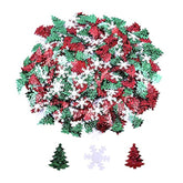 1.6 Ounce Christmas Confetti Glitter Xmas Tress Snowflake Metallic Sequins Table Scatter For For Christmas Party Decoration