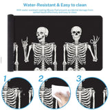 Black Skull Large Mouse Pad Non-Slip Desk Pad Keyboard And Mouse Desk Mat Gaming Mousepad For Game, Office & Home, 31.5 X 11.8 In