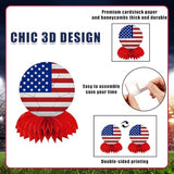 World Soccer Decorations 12PCS International Flag Honeycomb Centerpieces Double Sided, Soccer Themed Table Decorations Supplies for 2026 Football Game Day, Sports Themed Party, Fan Birthday