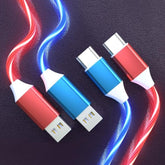Led Usb C Charging Cable 2 Packs 6Ft Light Up Type C Charging Cord Fast Usb C