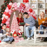 146 Pcs Christmas Balloon Garland Kit Red, Pink & White Candy Cane Arch
