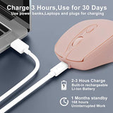 Bluetooth Mouse,Rechargeable Wireless Mouse For Laptop/Ipad/Macbook Pro/Air, S