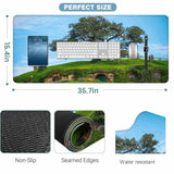 The Oak In The Shire Large Gaming Mouse Pad Long Mousepad Non-Slip Rubber Base Keyboard Mat For Desk,Office,Home 35.4"X15.7"
