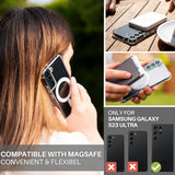 Magnetic Phone Case For Samsung Galaxy S23 Ultra Magsafe Case/Shockproof Transparent/Clear, Mag-St-S23U