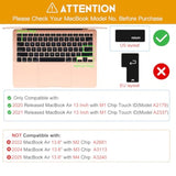 Premium Ultra Thin Keyboard Cover For Macbook Air 13 Inch 2021 2020 Model A217