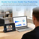 15.3-Inch Portable Monitor With A Full Hd 1200P Ips Display, Featuring Usb-C And Mini Hdmi Ports; Ideal As A Second Screen For Laptops, Desktops, Macs, Mobile Phones, Xbox And Ps5Built-In Speakers