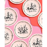 Party Western Paper Plates 24Pcs 9" Rodeo Cowgirl Cowboy Birthday Tableware