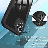 Clear Protective Case for iPhone 11 - Black Full Body Design