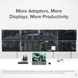 4K Displayport And Hdmi Dual Monitor Adapter With Ethernet For Usb 3.0 And Usb