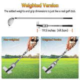 Weighted Vr Golf Club Attachment For Meta Quest 2/Oculus Quest 2, Aluminum Quest 2 Golf Club Handle With Realistic Grip And Two Straps, By (Silver)