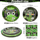 Video Game Party Decorations, Disposable 7” And 9” Plates And Napkins,