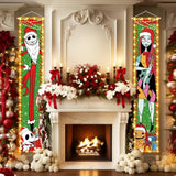 Jack Sally Lighted Banners Porch Signs Christmas Decor Christmas Nightmare Banner Christmas Decorations Before Outdoor Party Indoor Wall Home
