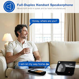 3-Handsets Landline Home Phone With Caller Id/Call Waiting, Cordless Phone Dect 6.0 Full-Duplex Handset Speakerphone, Backlit Keypad And Display, Quiet Mode, Eco Mode: El1121-31 (Black & Silver)