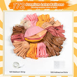 Boho Daisy Balloon Garland Arch Kit, 172Pcs Groovy Balloon Arch Kit Wi