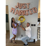 Set Of 12 Just Married Balloons Just Married Banner Bridal Shower Party Balloons Bridal Shower Party Decoration Wedding Party Decoration