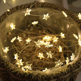 Twinkle Star 40 LED String Lights 13Ft USB Battery Waterproof Fairy Lights with Remote