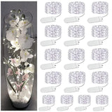 16 Pack Led Fairy Lights Battery Operated - 10Ft 30Led Copper Wire Mason Jar String Lights, Ip65 Waterproof, Bendable Fo