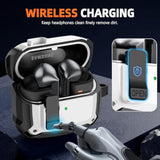 Lock Fit Designed For Samsung Galaxy Buds3 Fe (2025) / Buds3 Pro (2024) / Buds 3 Case (2024),With Cleaning Kit Full Body Shockproof Carbon Fiber Protection Design