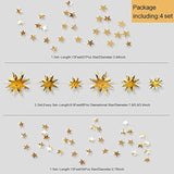 Gold 3D Star Garland β Metallic Hanging Banner for Birthday, Wedding, Eid & Holiday Decor