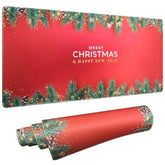 Desk Mat, Christmas Mouse Pad, Desk Matt For Desktop, Red Desk Pad Mat, Large Mouse Pad For Desk, Anti-Slip Big Mousepad With Stitched Edges, Desk Mat Sets For Women Office(Red)