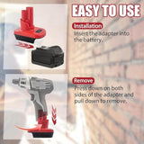 ?Upgraded? Set Of 2 Battery Adapter For Milwaukee M18 To M12, For Dewalt 20V Battery Adapter Converter To Milwaukee 12V Power Tools