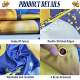 We Appreciate You Banner - Thank You for All You Do Backdrop (Blue Gold, 72x44 inches) - Appreciation Party Decorations for Teacher, Employee, Staff, Doctor, Nurse, Volunteer, Pastor - Reusable Retirement, Graduation, CNA Week, Ceremony Decor