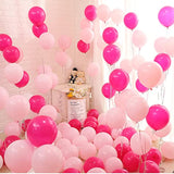 Pink Party Balloons 100 Pack 12 Inch Hot Pink And Light Pink Latex Bal