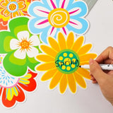 45 Pcs Spring Flower Cutouts Bulletin Board Decorations Springtime Cut-Outs For Classroom School Home Party Décor