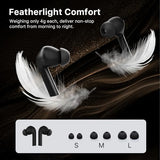 Wireless Earbuds Bluetooth Headphones, Bluetooth 6.0, 30Hrs Playtime with LED Display Charging Case, Smart ENC Clear Calls, Dual Device Connection,