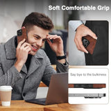 For Iphone 16 Pro Max Leather Case Compatible With Magsafe, Slim Luxury Pu Non-Slip Grip Rugged Bumper Shockproof Full Body Protective Cover Phone Cases For Iphone 16 Pro Max 6.9 Inch - Brown