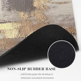 Abstract Art Mouse Pad Grey Gold Gray Cute Minimalist Mousepad Desk Mat Oil Painting Rectangular Aesthetic Washable Small Office Accessories Decor Computer Laptop Wireless Travel Decorative