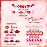 31 Pcs Valentines Day Decorations Kit | Galentines Day Party Decorations | Valentines Centerpieces For Tables | Valentines Banner, Happy Valentines Day Balloons, Valentines Day Centerpieces