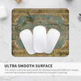 Square Aesthetic Boho Vintage Mouse Pad,Office Home Personalized Mouse Mat Design,Waterproof Funny Antique Ethnic Mouse Pad,Non-Slip Rubber Base Computer Mouse Pads For Wireless Mouse