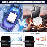 45W Usb C Fast Charger For Iphone 16/16 Pro Max/15/15 Pro Max,2-Pack 10Ft Type C Charger Block & Cable, Pd 3.0 Super Fast Charging For Ipad Pro Macbook Air/Pro M1/M2, Airpods