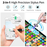 Capacitive Stylus Pen (4 Pack), Universal Stylist Pens 2 In 1 Precision Series Fine Point Disc Touch Screen For Iphone/Ipad/Android/Tablet And All Screens