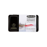 - Horadam Aquarell 12 Half Pans - Standard And Super Granulating Colors - And Da Vinci Brush, 74630097, Metal Box, Painting Set, 12 X 1/2 Pans