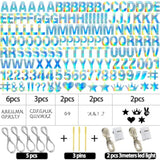 167 Pcs DIY Glitter Banner Kit for Custom Happy Birthday, New Year, and Party Decor