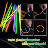 200pcs 8in Pink Glow Sticks with Connectors for Birthday & Party Favors