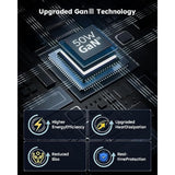 50W Usb C Wall Charger - 4 Port Gan Fast Charging, Compact Usb C Charger Block With Foldable Plug For Iphone 15/14/13/12 Pro Max, Macbook Pro/Air, Ipad, Galaxy, Etc.