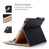 ProCase for iPad Pro 9.7 Case 2016 (Old Model), PU Leather Stand Folio Cover for iPad Pro 9.7 Inch (A1673/A1674/A1675) with 3 Viewing Angles & Pencil Holder & Document Card Pocket -Black
