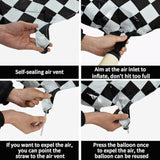 40 Inch Checkered Number 1 Balloon 1St Race Car Birthday Party Supplies Black And White Large Number Balloon For Girls Boys 1St Birthday Fast Race Car Flag Party Decorations